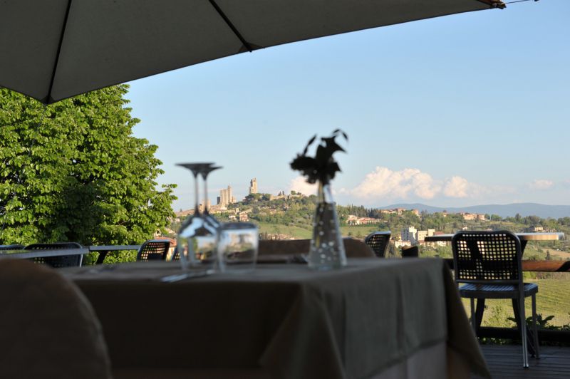 Hotel con vista su San Gimignano
